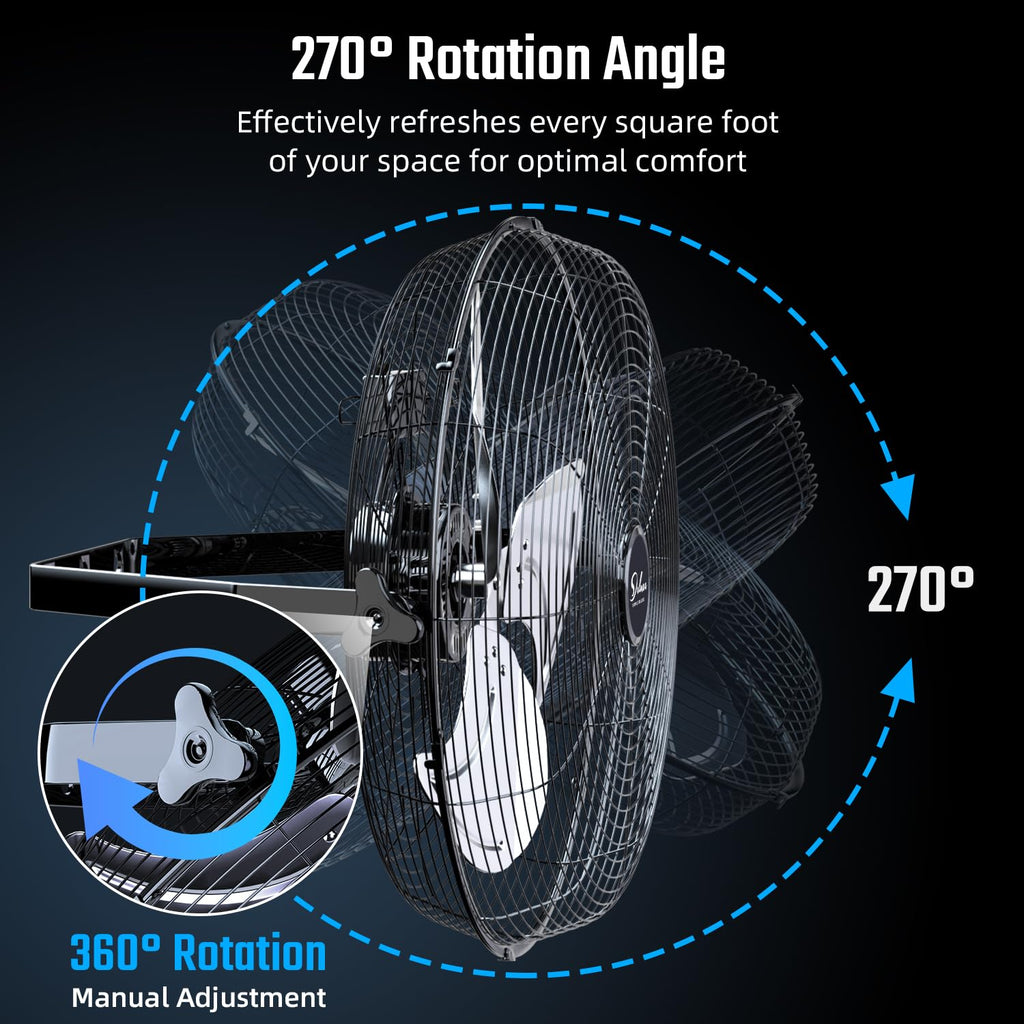 18 Inch 3 Speed Metal Wall Mount Fan S417660