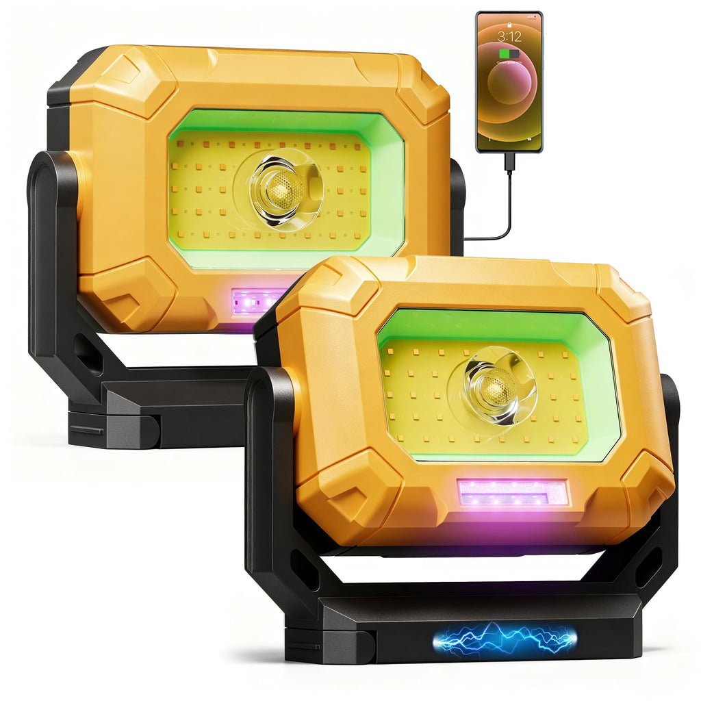 2 Pack 1500LM COB LED Work Light R5550