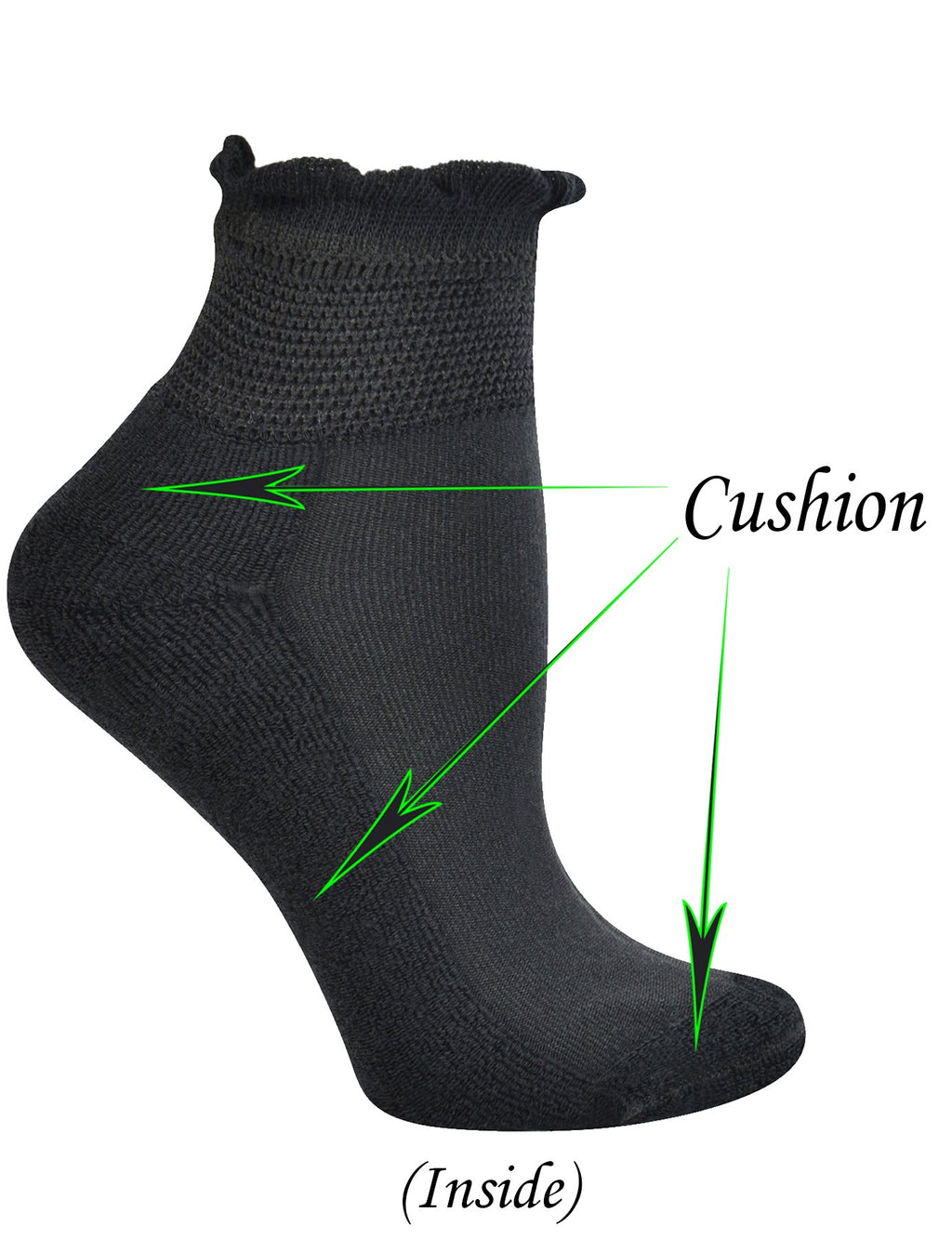 5 Pairs Non-binding Seamless Toe Ankle Socks Z92403