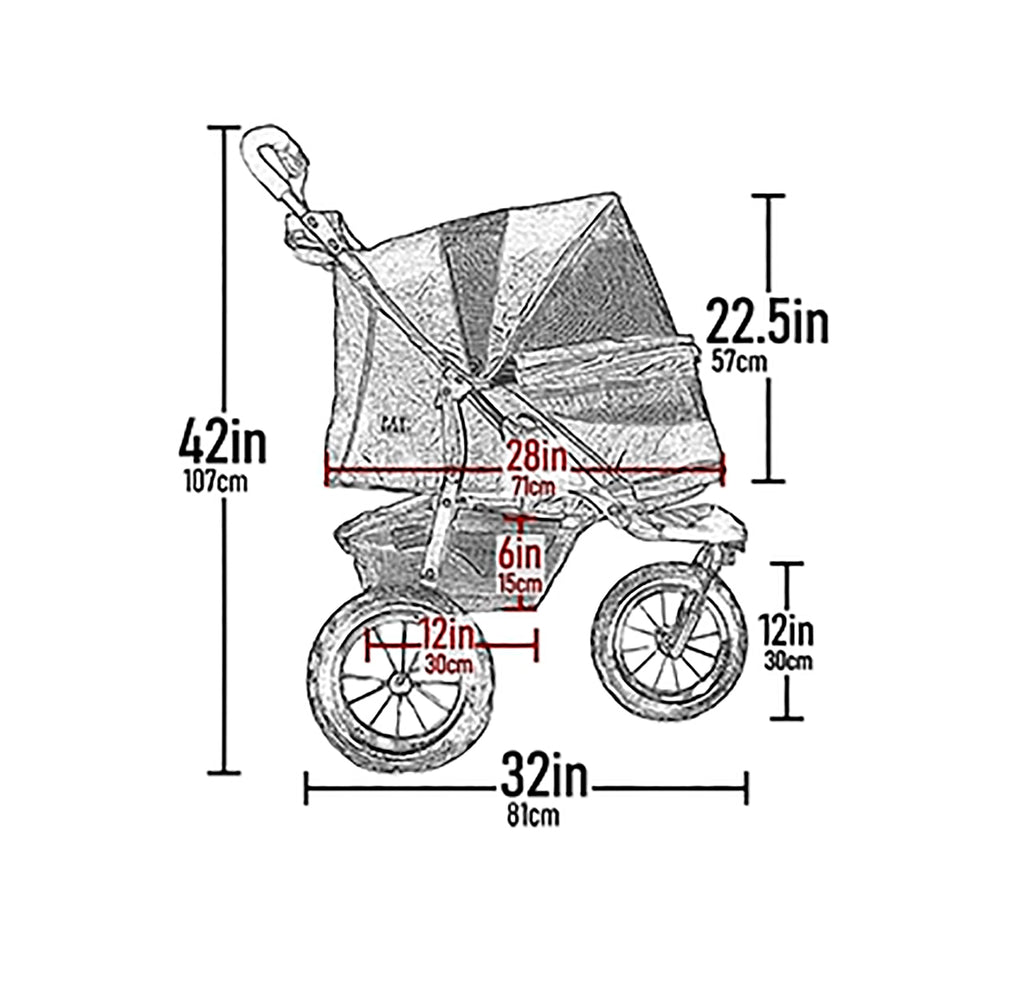 Navy Pet Stroller N3313