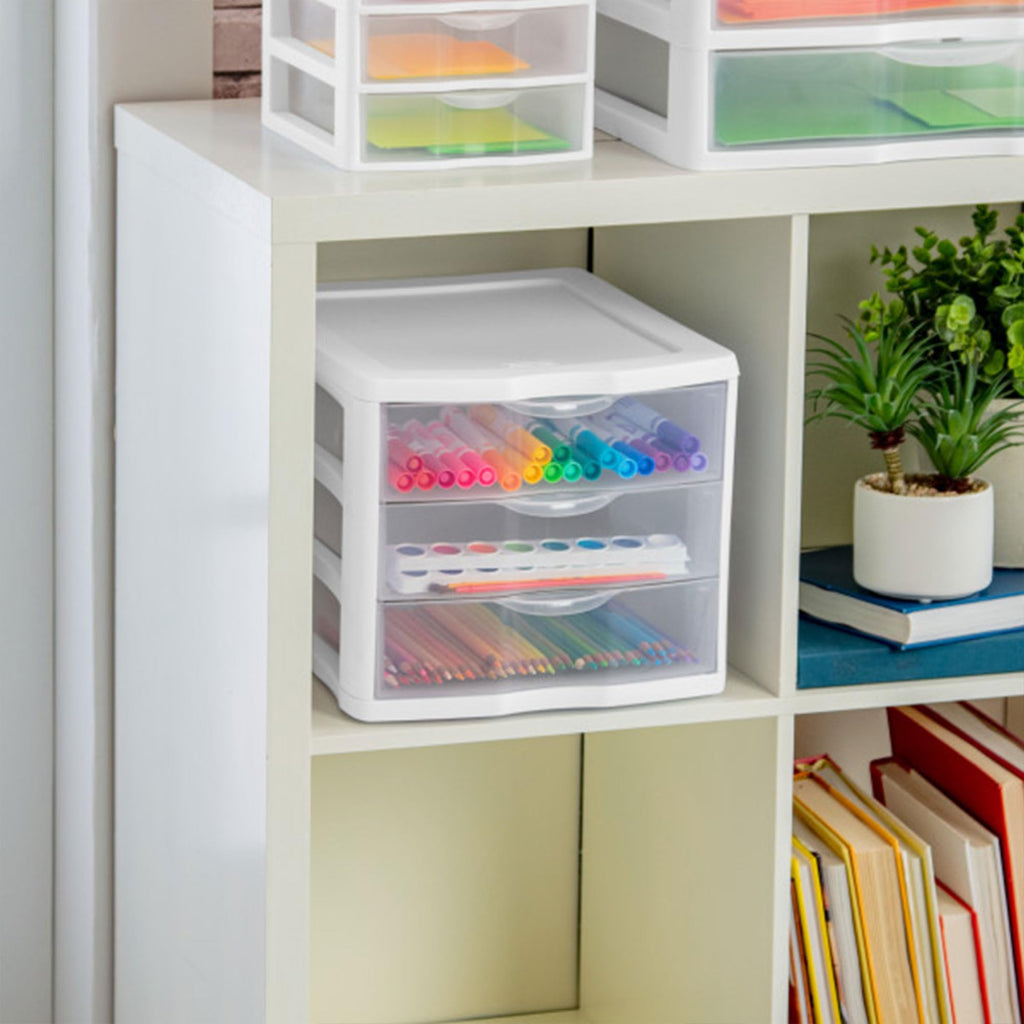 Wide 3-Drawer Storage Unit 4-Pack O436622