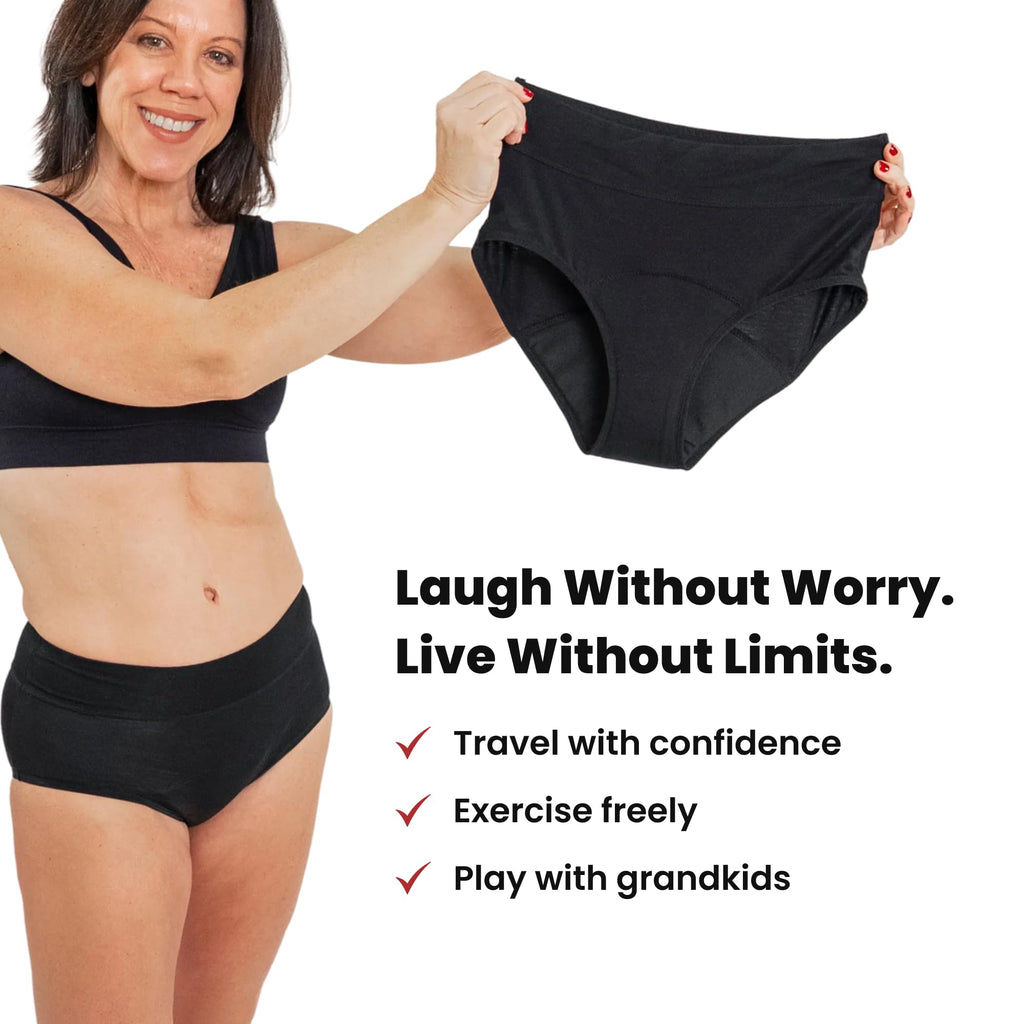 Washable Leak Proof Incontinence Underwear 3-Pack Q70499