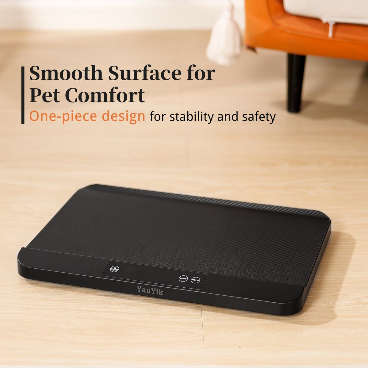 Digital Pet Scale with Non-Slip Mat, Up to 88lb, Black H526