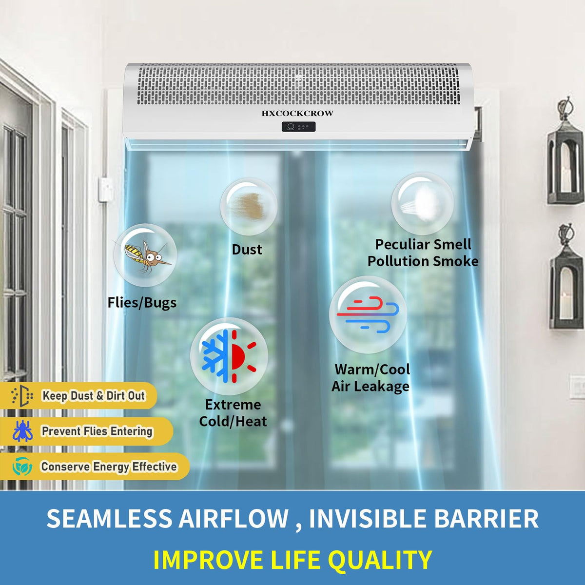 36 Inch Wall Mounted Air Curtain Y4793