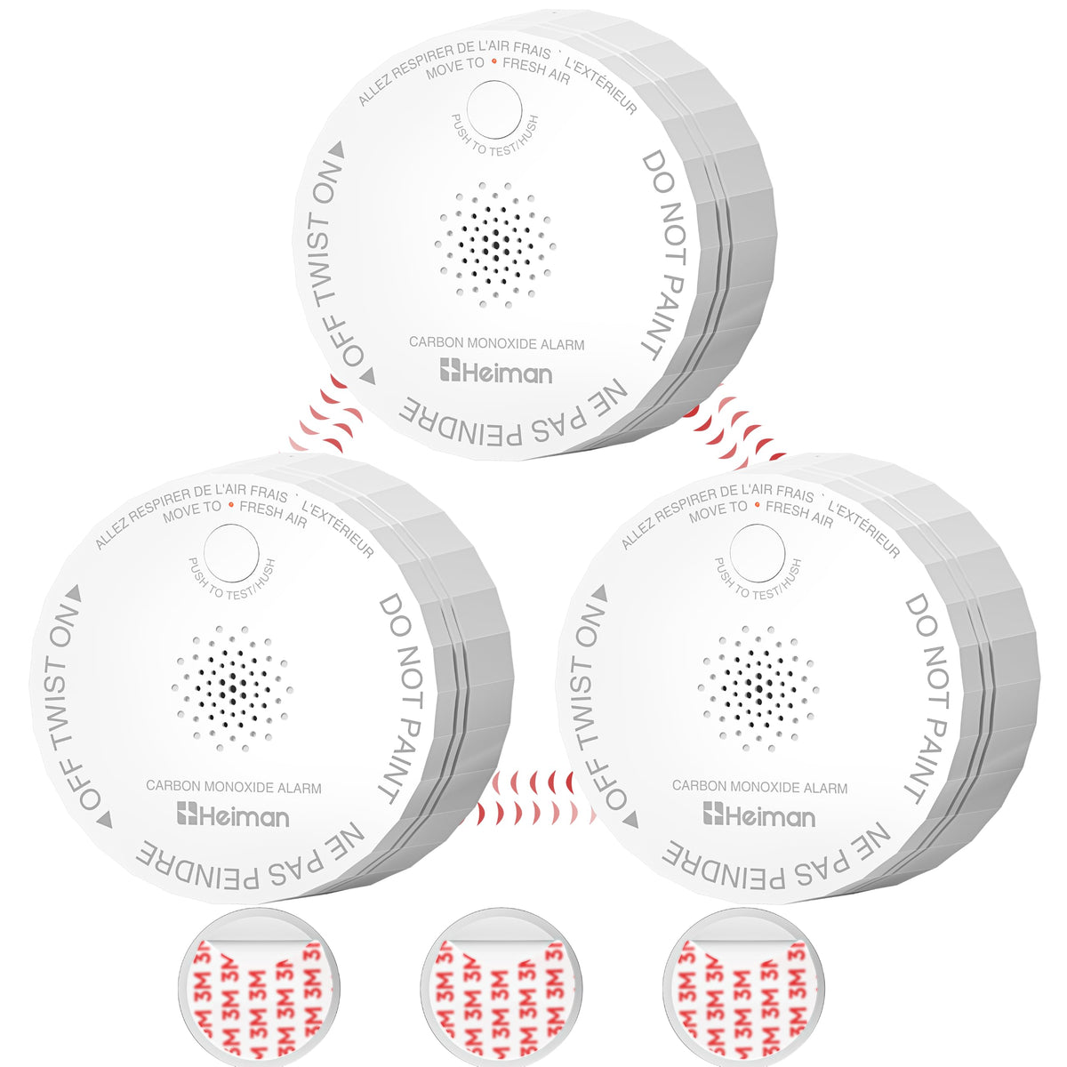 Carbon Monoxide Detectors 3 Pack Q51361