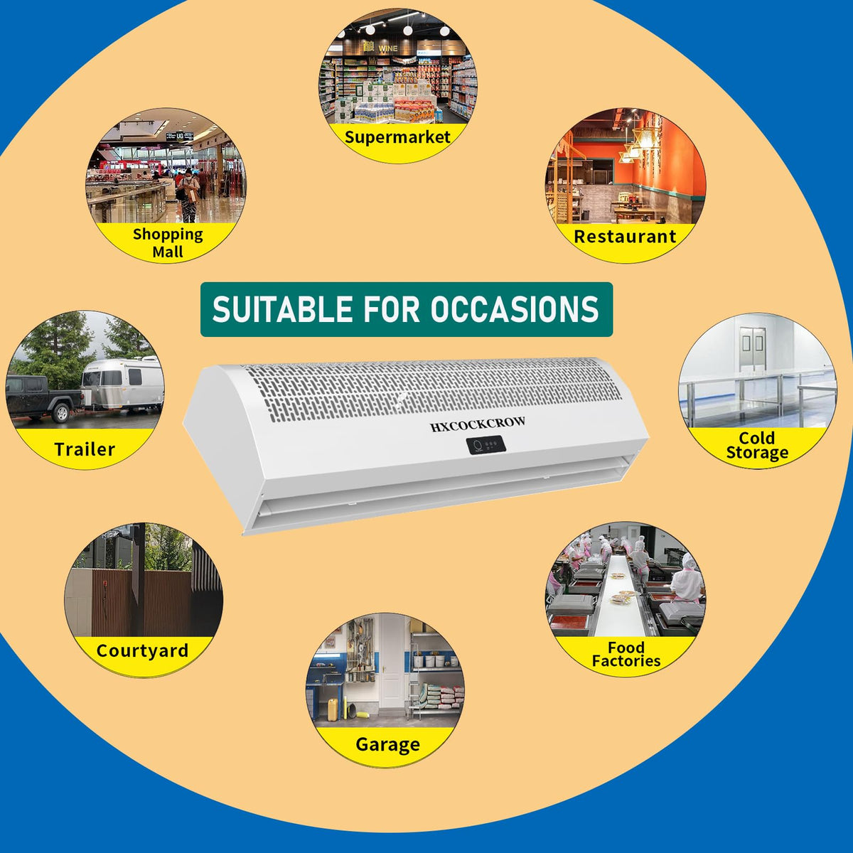 36 Inch Wall Mounted Air Curtain Y4793