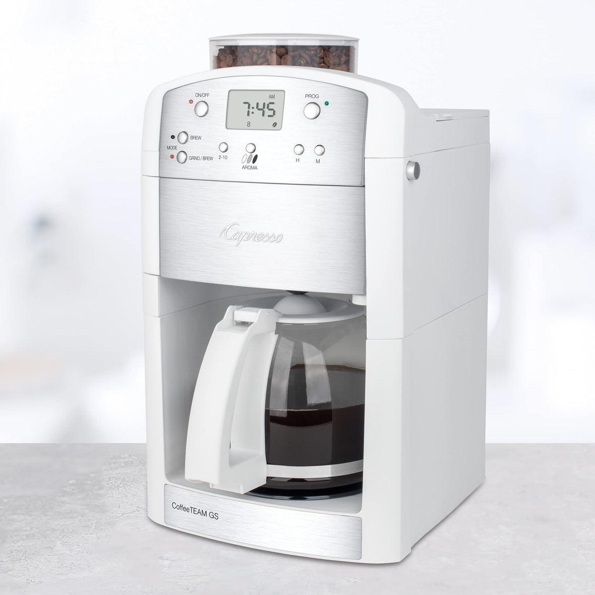 10-Cup Coffee Maker with Conical Burr Grinder Y9564
