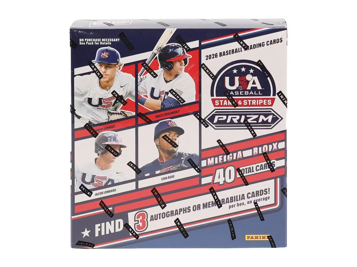 2026 Panini USA Stars & Stripes Prizm Baseball Mega Trading Card Box G664222