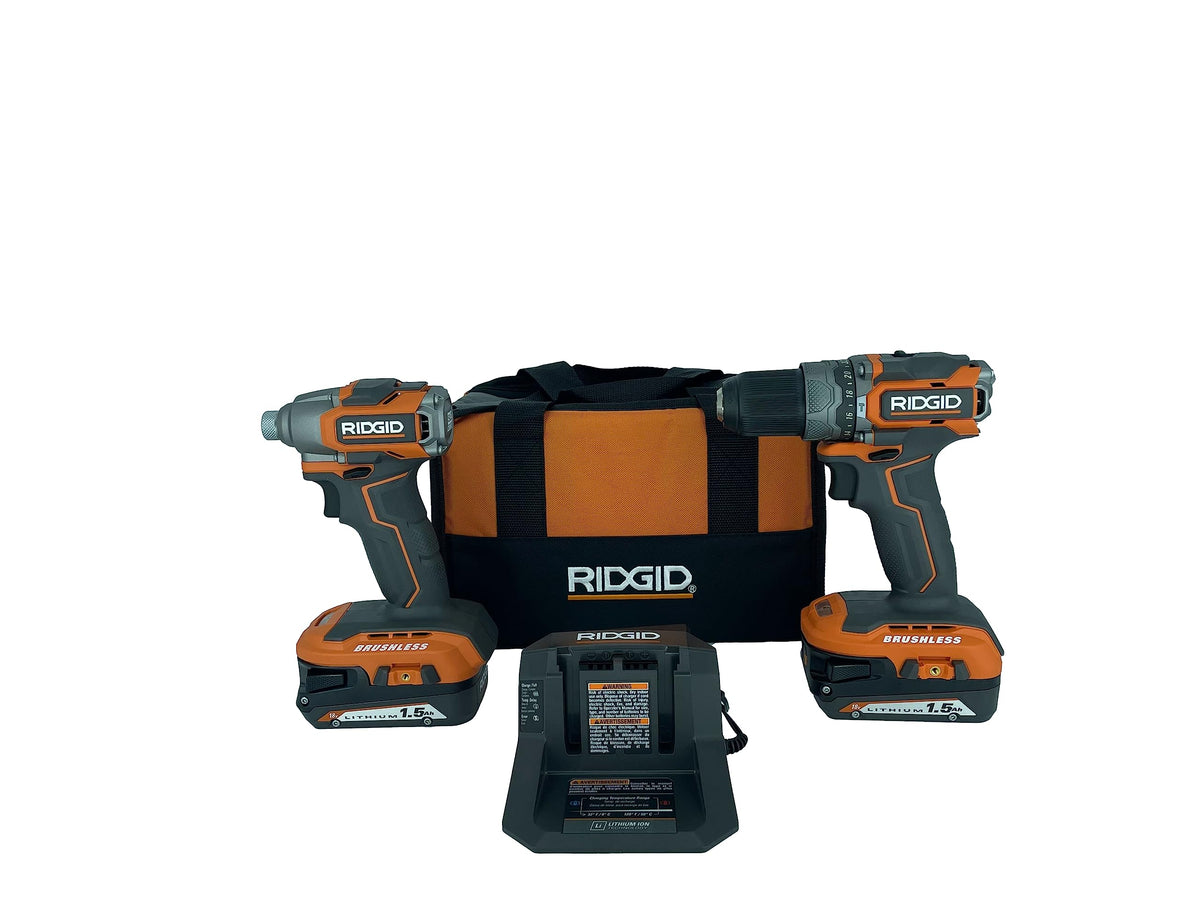 18V Brushless Cordless Hammer Drill and Impact Driver Combo Kit Y536335