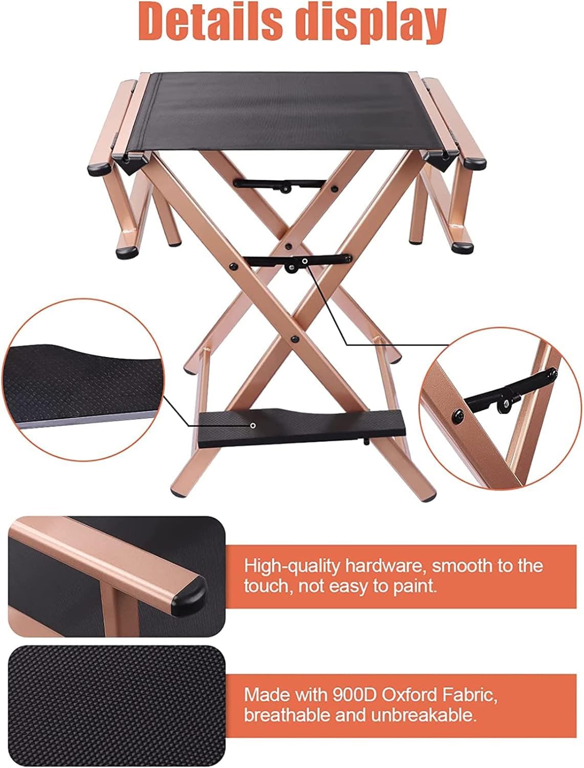 Folding Director Chair with Footrest C551700