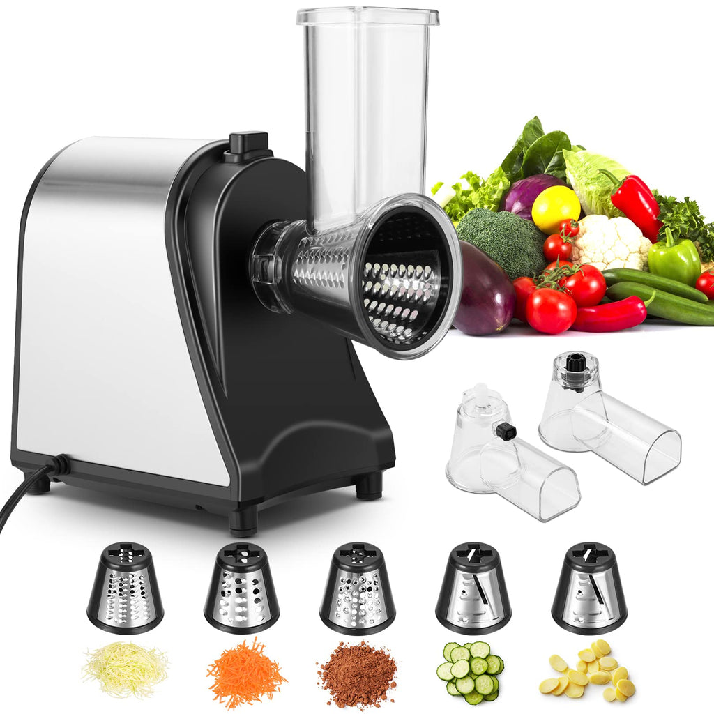 Electric Vegetable Cutter 500 W with 5 Cutting Drums L812