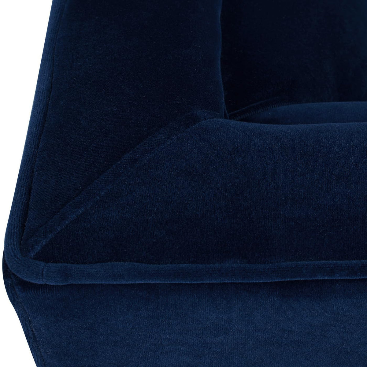 Navy Blue Velvet Tufted Sofa W79543