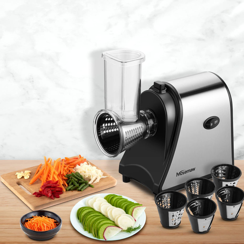 Electric Vegetable Cutter 500 W with 5 Cutting Drums L812