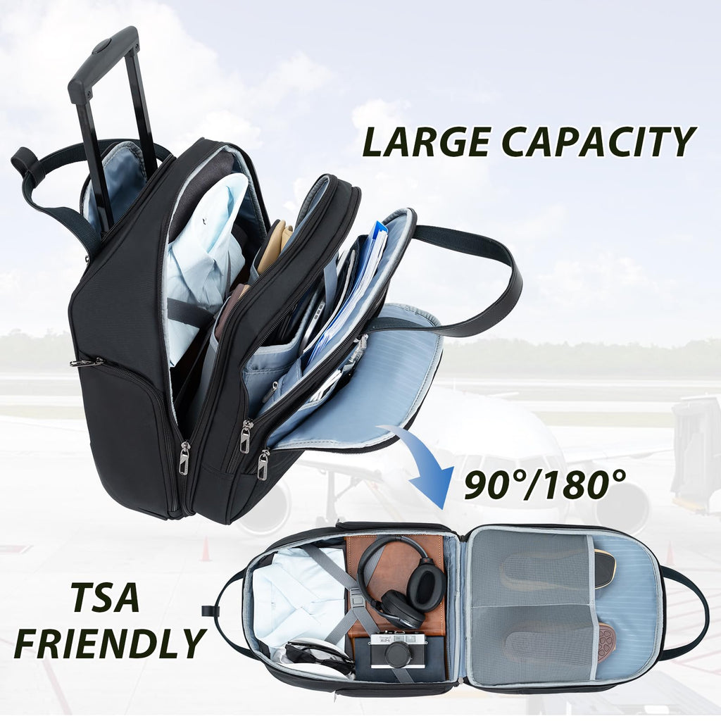 16" Underseat Rolling Lightweight Suitcase K553