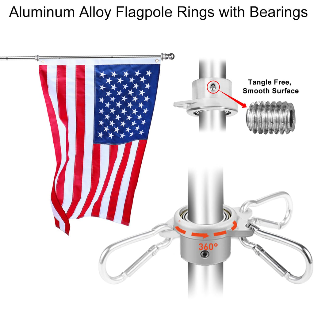 Heavy Duty Stainless Steel Flag Pole Kit A5555