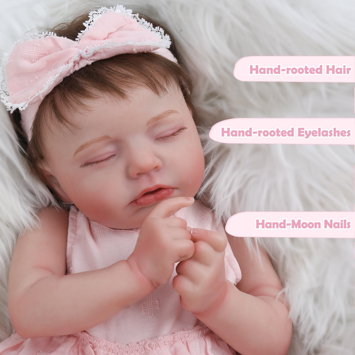 20 Inch Realistic Sleeping Newborn Baby Doll N513