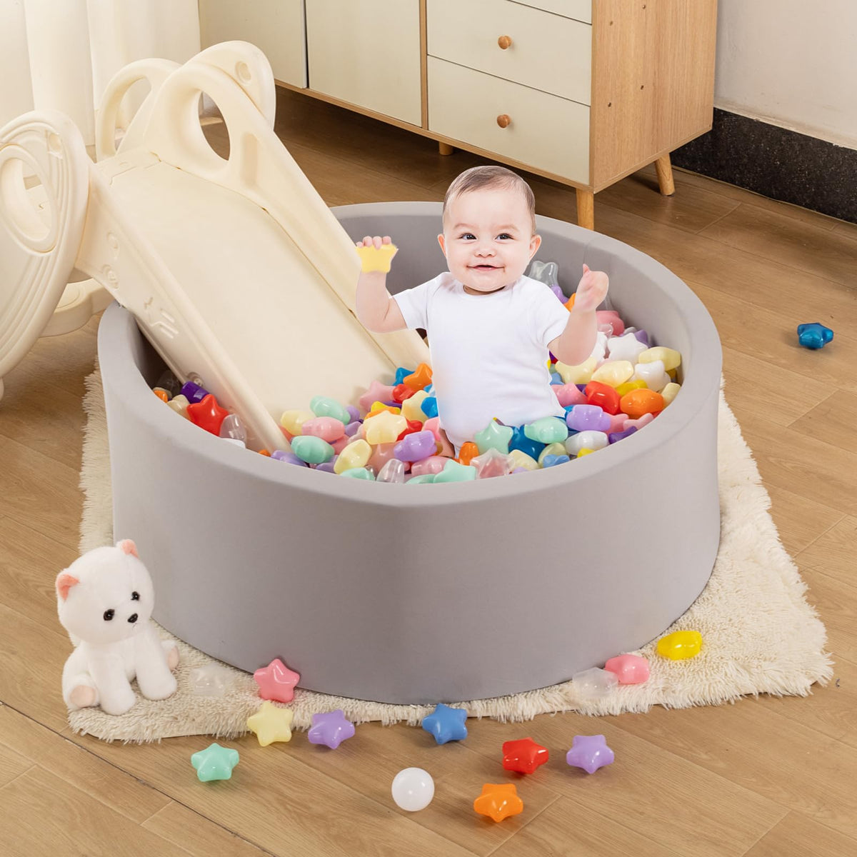 BPA Phthalate Free 2.15" Soft Plastic Play Balls V641234