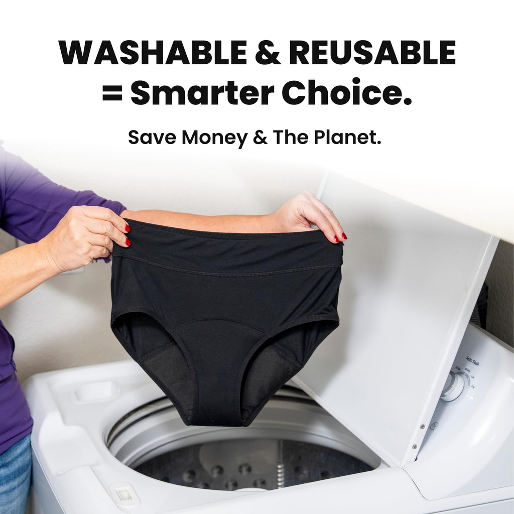 Washable Leak Proof Incontinence Underwear 3-Pack Q70499