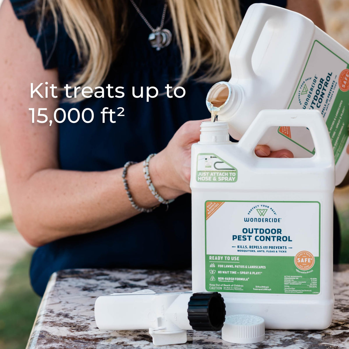 Mosquito Yard Spray Refill Starter Kit 32 oz Ready to Use and 16 oz Concentrate B23937
