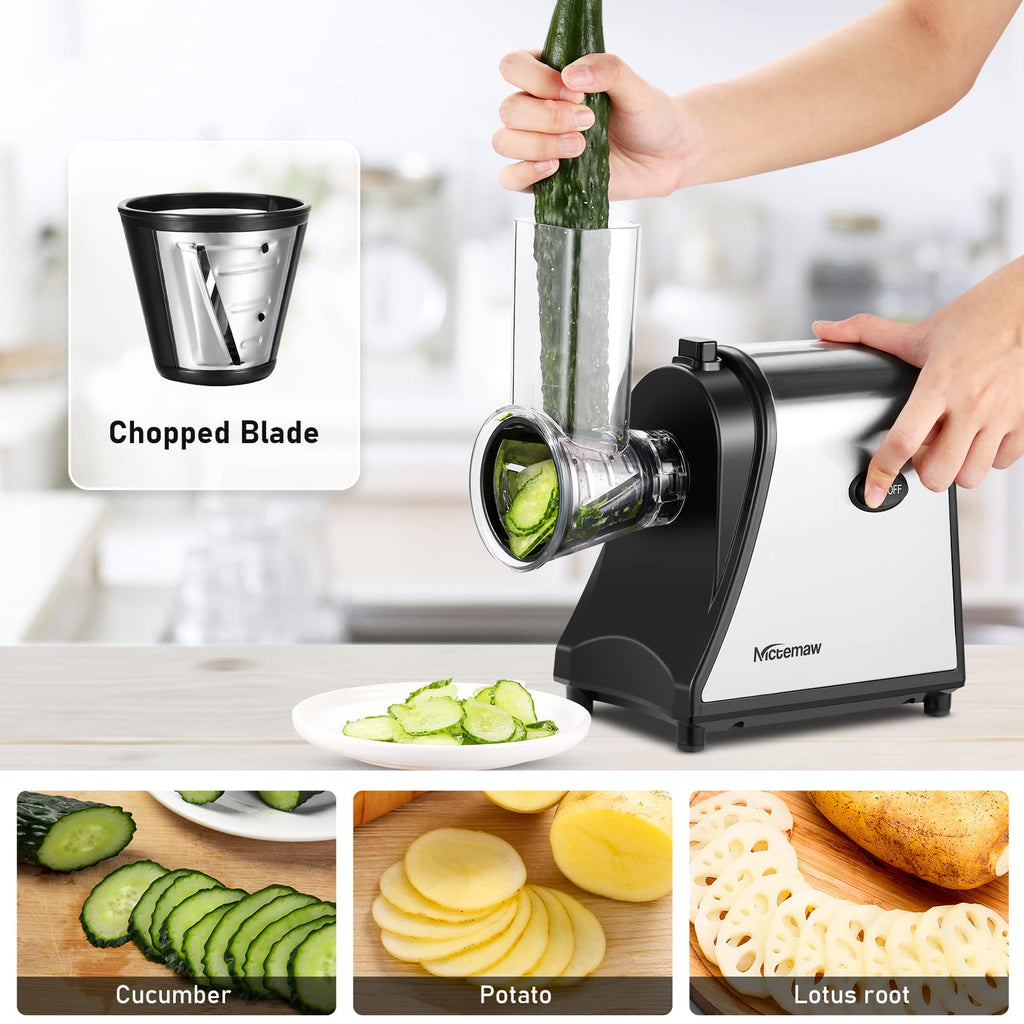 Electric Vegetable Cutter 500 W with 5 Cutting Drums L812