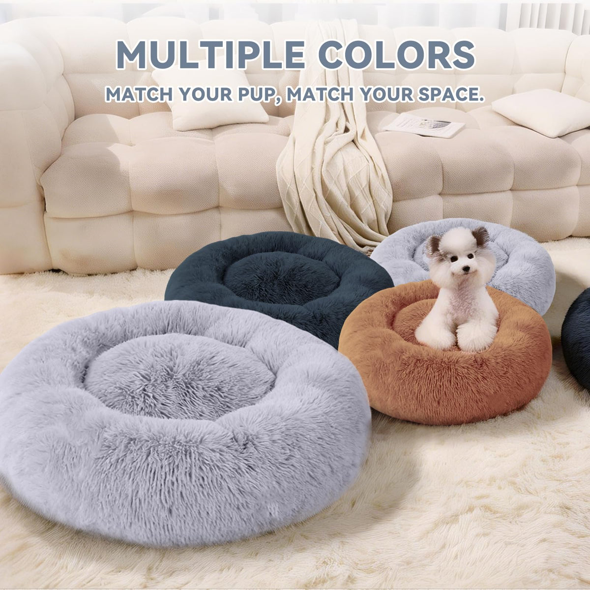 Washable 20" Donut Cat Bed X88502
