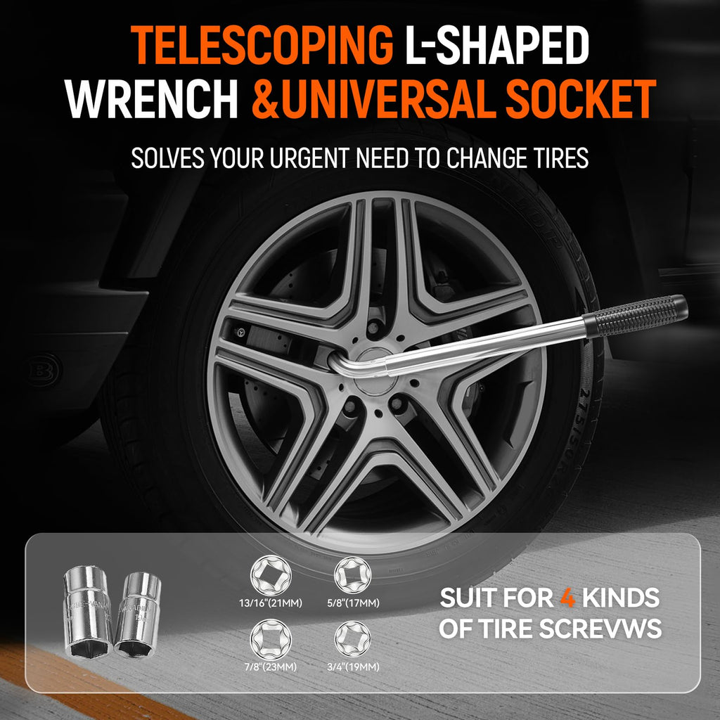 3 Ton Heavy Duty Scissor Jack with Lug Wrench L33615