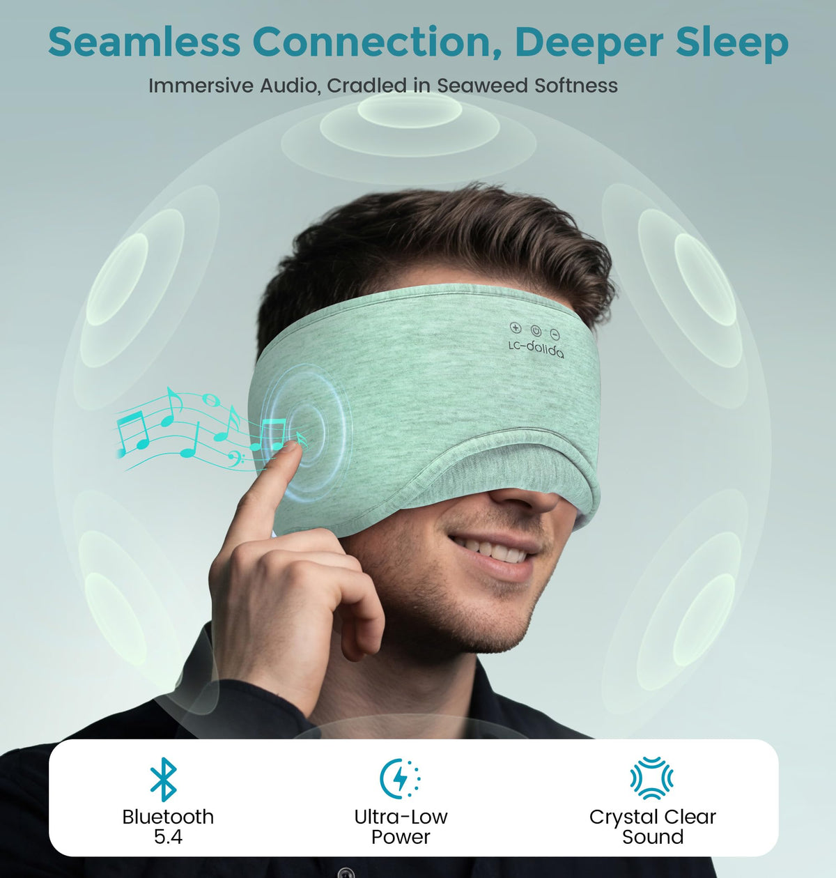 Sleep Mask Bluetooth Wireless Music Eye Mask P7208