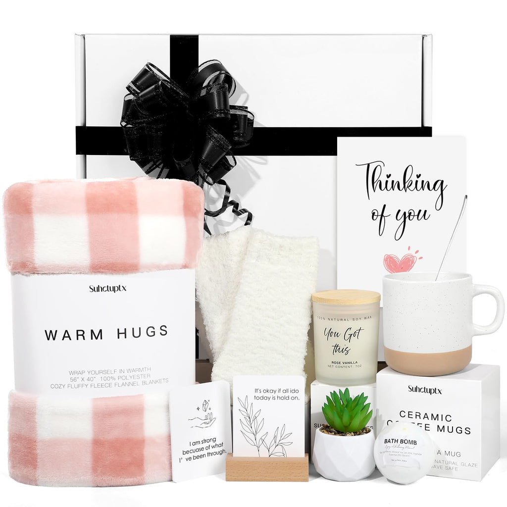 Get Well Gift Basket with Throw Blanket C135