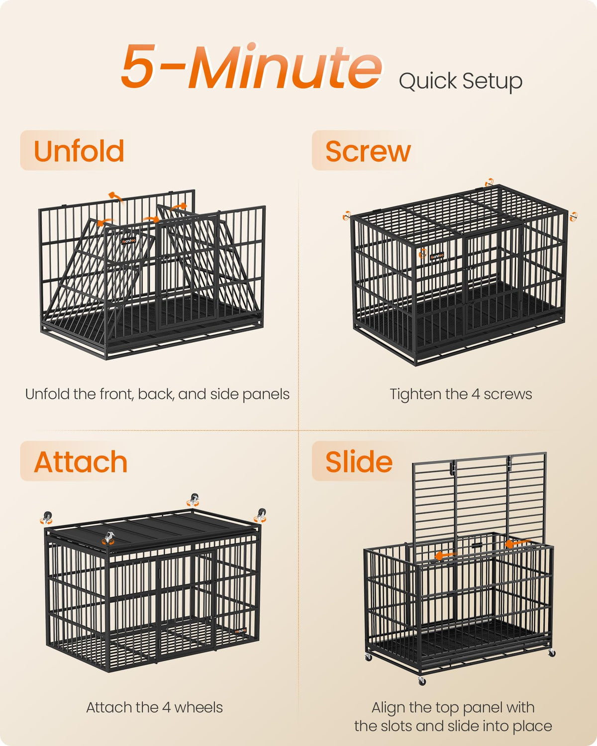 Foldable Dog Crate J412937