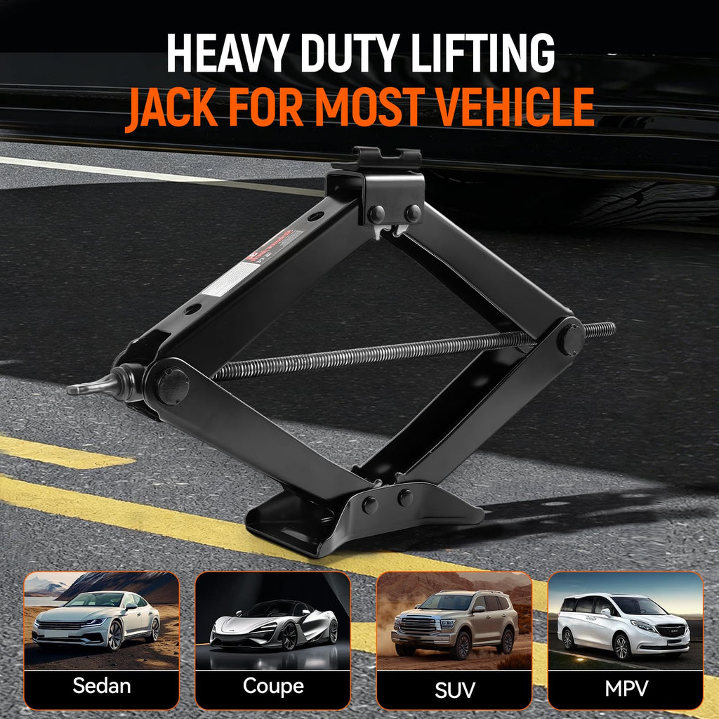 3 Ton Heavy Duty Scissor Jack with Lug Wrench L33615