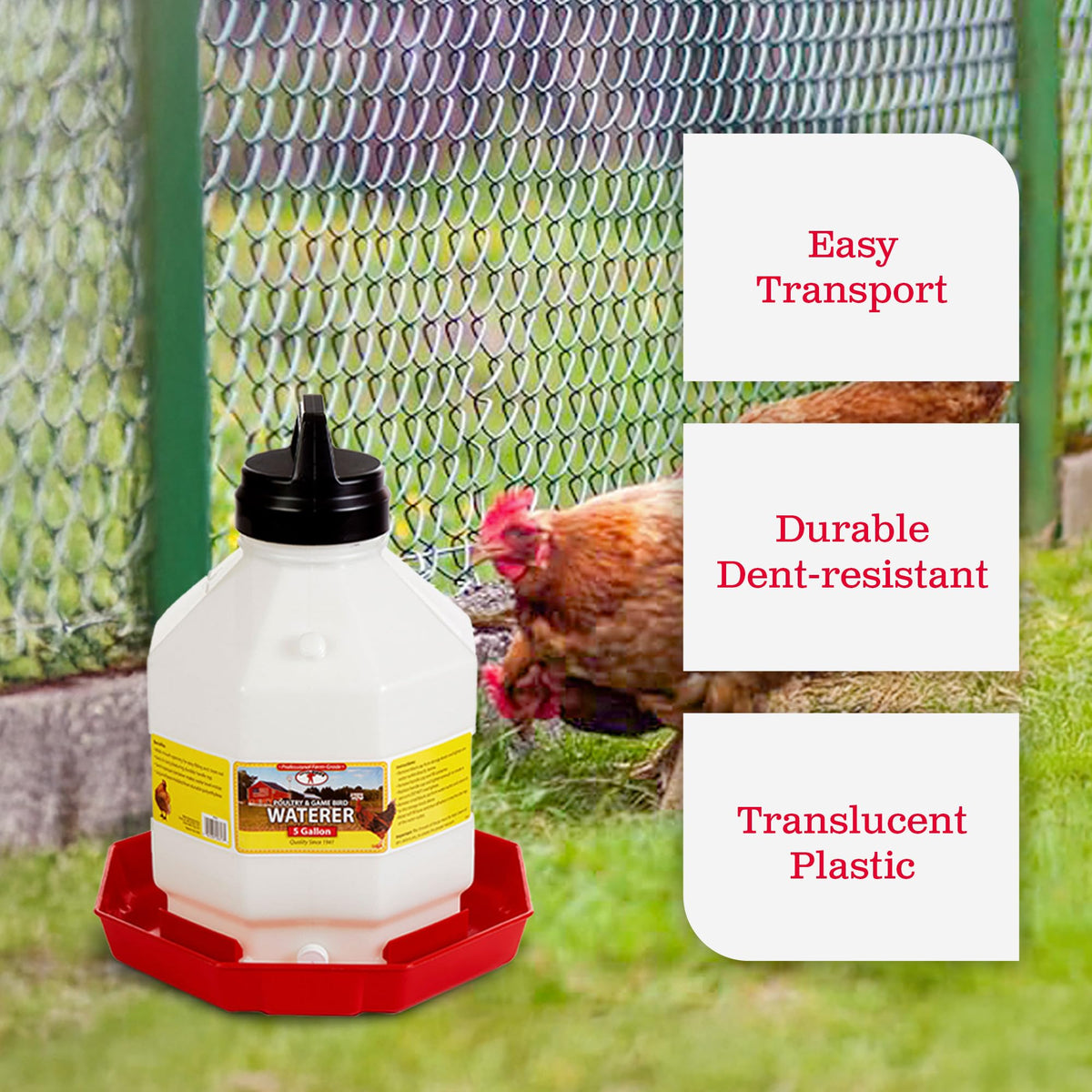 Plastic Poultry Waterer U33183