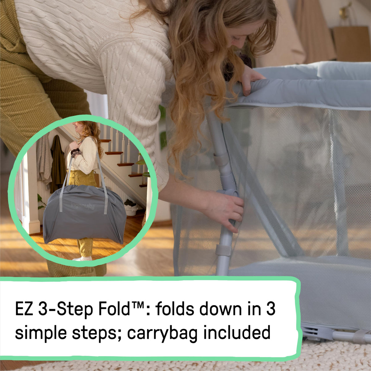 3-in-1 Portable Bassinet & Playard W798018