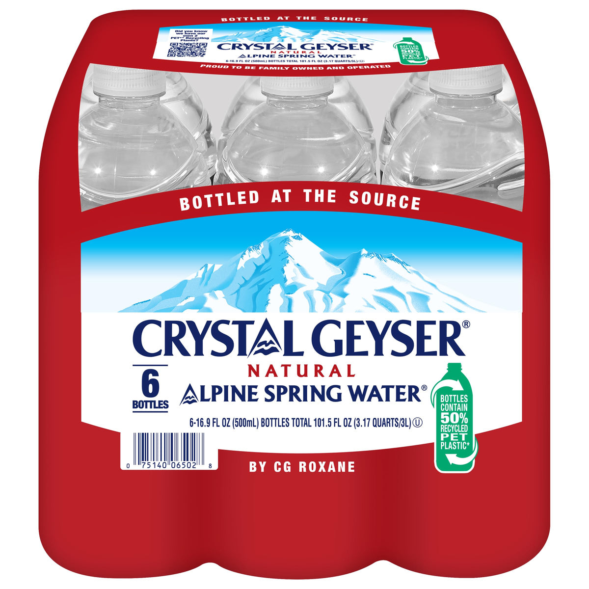Natural Alpine Spring Water 16.9 Fl Oz (pack of 6) B236211