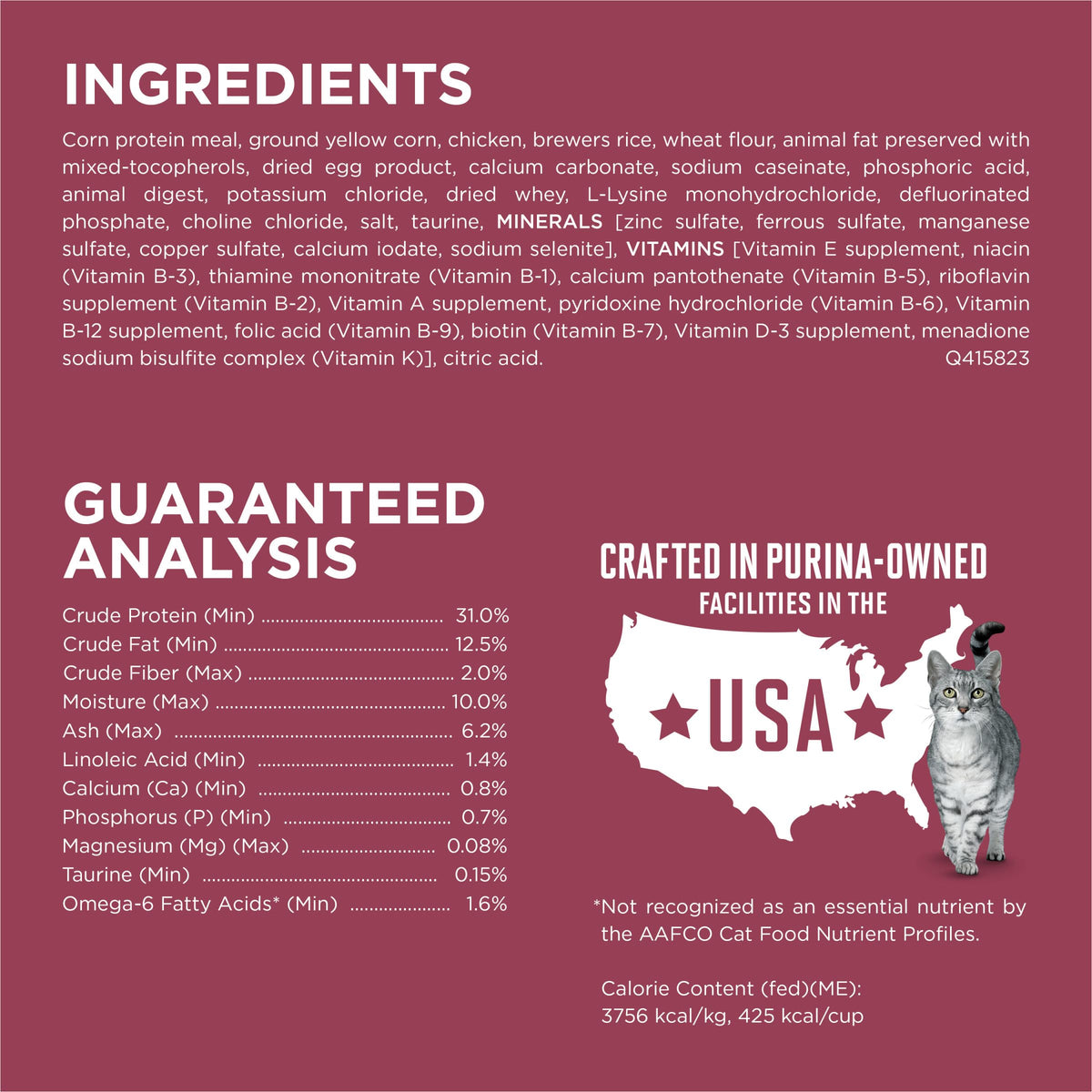 High Protein Urinary Tract Health Dry Cat Food 16 lb Bag L23466