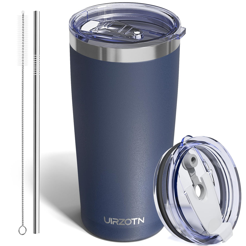 20oz Stainless Steel Insulated Travel Coffee Tumbler with Straw L50745