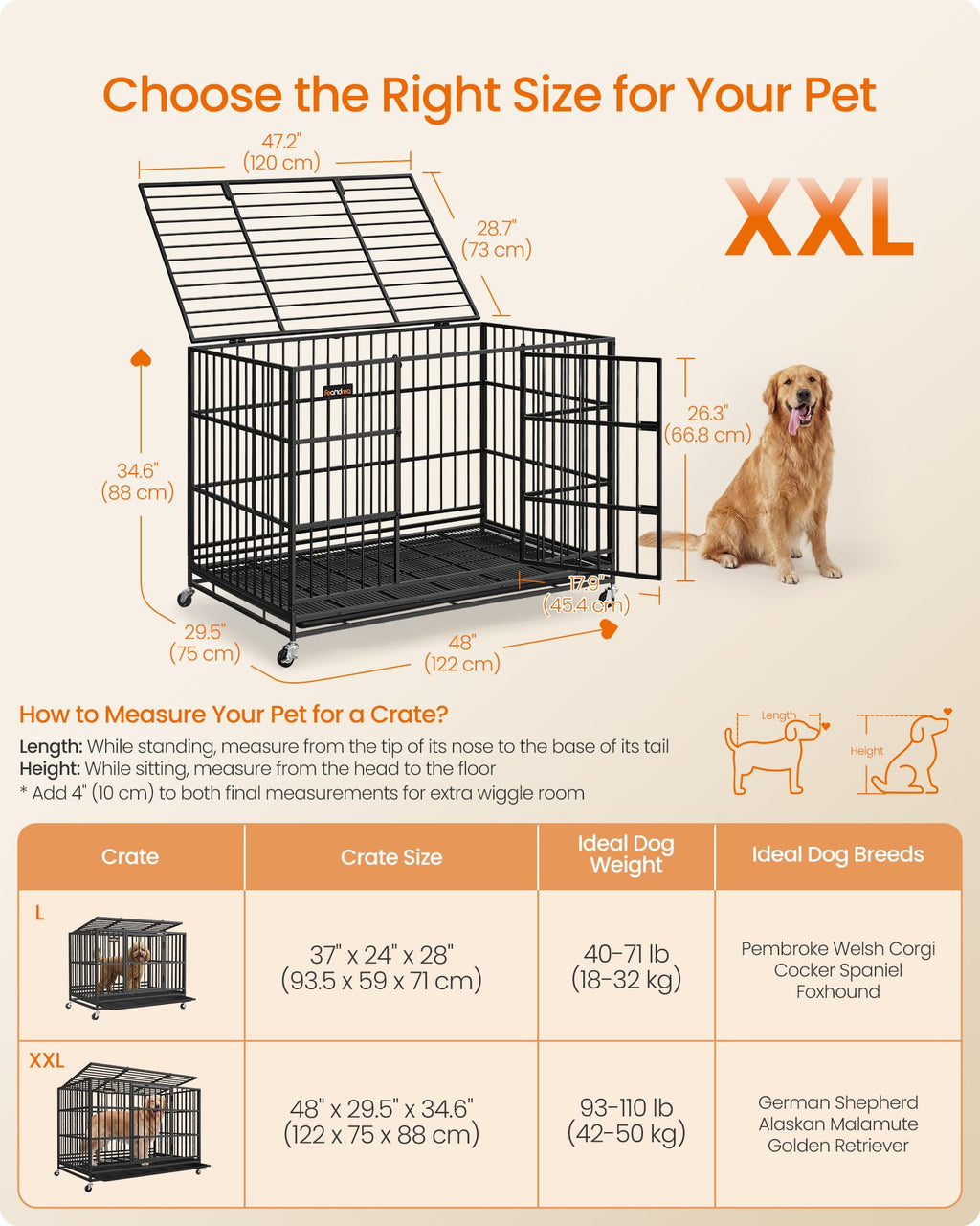 Foldable Dog Crate J412937