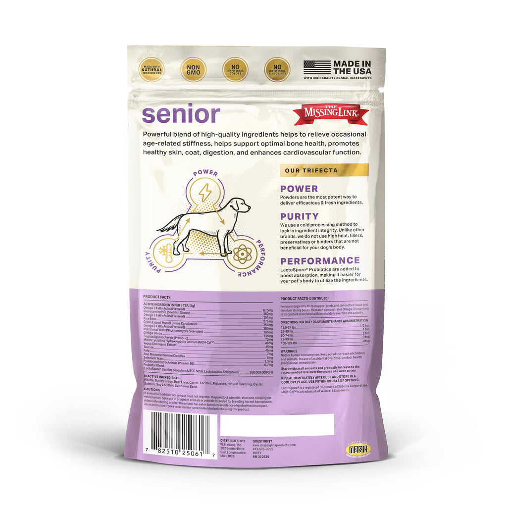 Senior Dog Supplement Powder 1lb Bag Q433