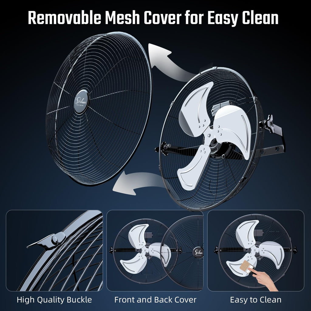 18 Inch 3 Speed Metal Wall Mount Fan S417660