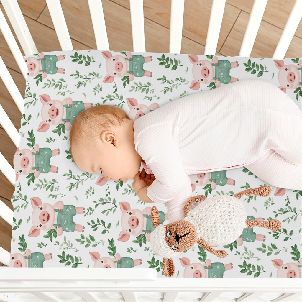 Soft Breathable Microfiber Crib Sheet Y910