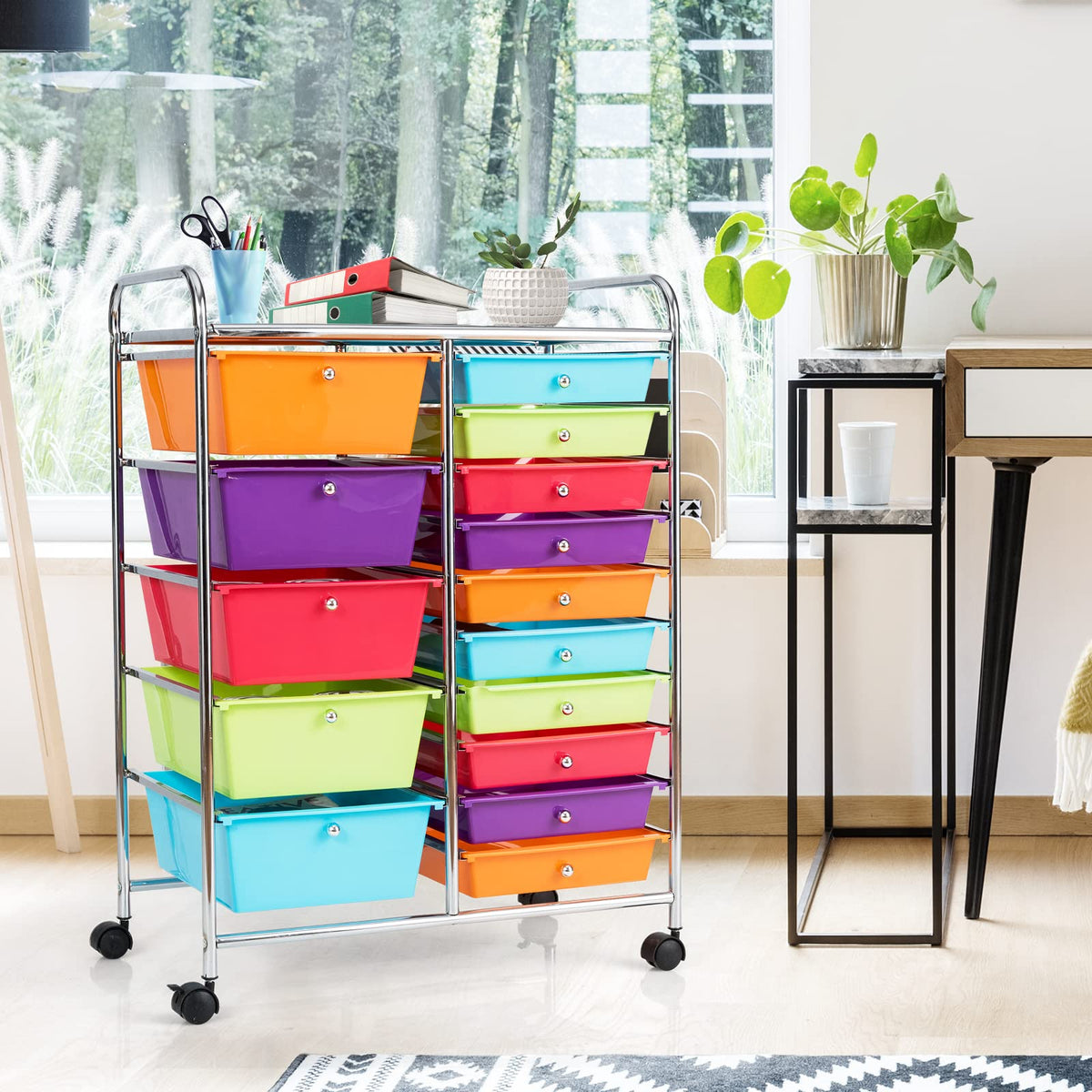 15 Drawer Rolling Storage Cart K190