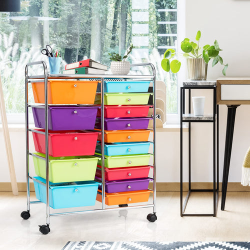 15 Drawer Rolling Storage Cart K190