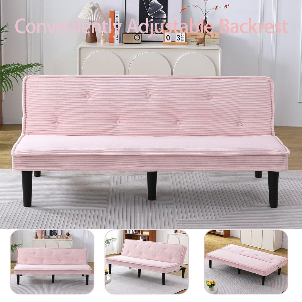 Corduroy Convertible Futon Sofa Bed U316274