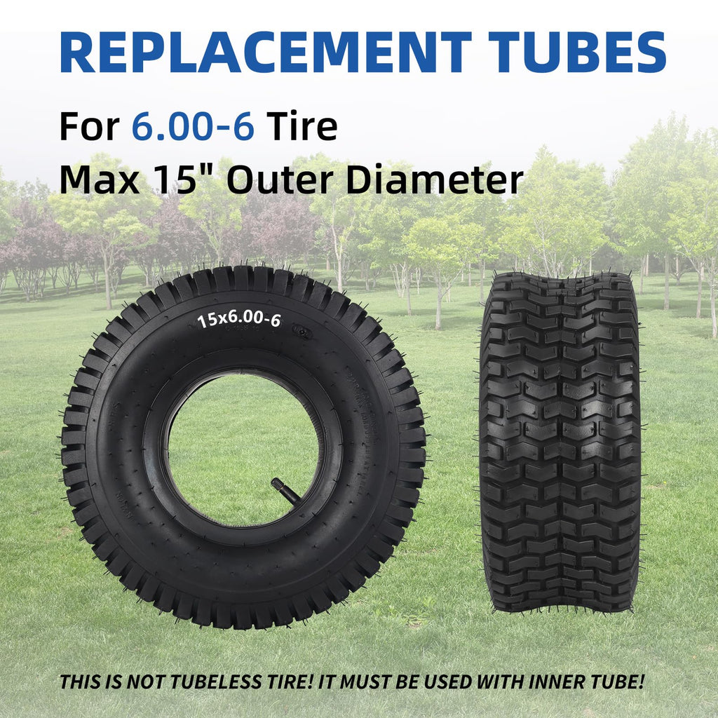 15x6.00-6 Tire and Inner Tube Set, 2 Pack Z3159