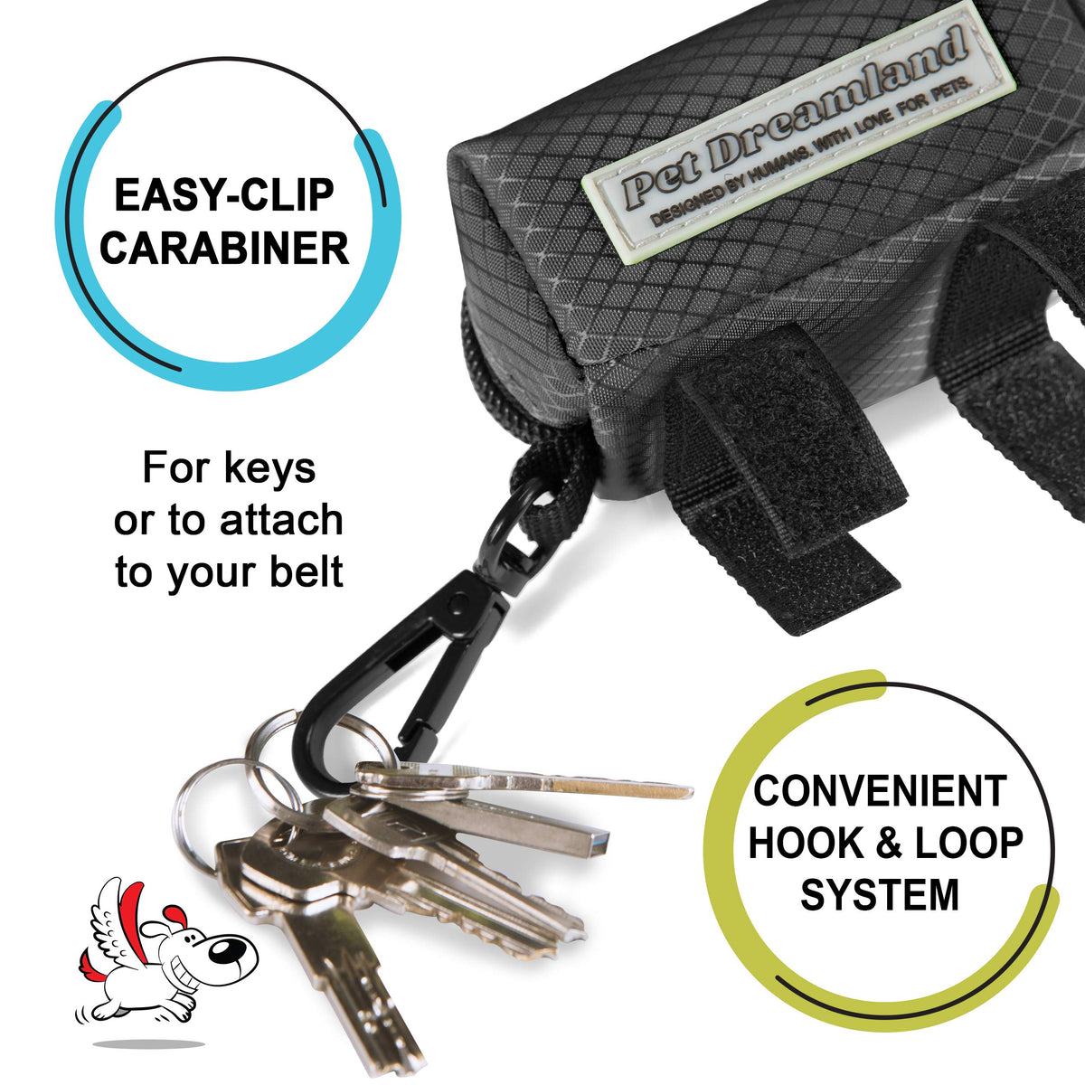 Hands Free Dog Leash and Poop Bag Dispenser J798153