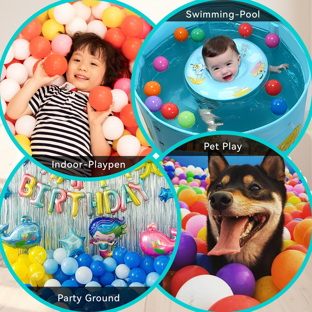 BPA Phthalate Free 2.15" Soft Plastic Play Balls V641234