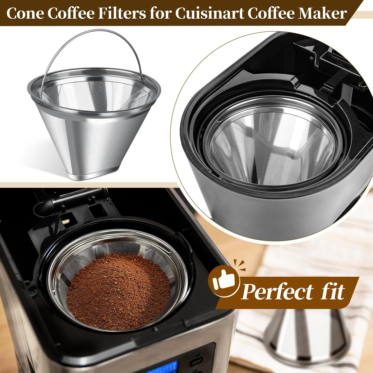 Stainless Steel Reusable Coffee Filter B82740