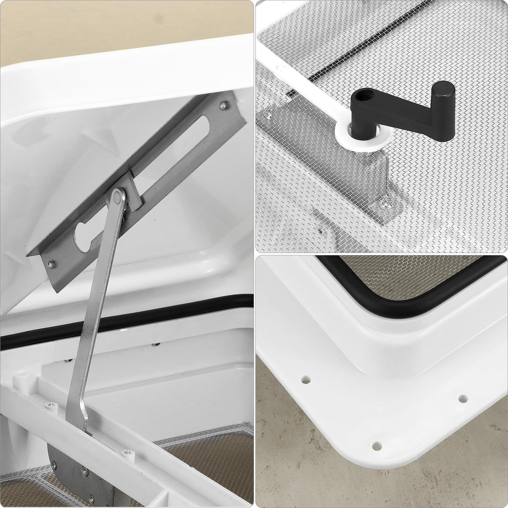 14 x 14 Manual RV Roof Vent Translucent Lid T593419