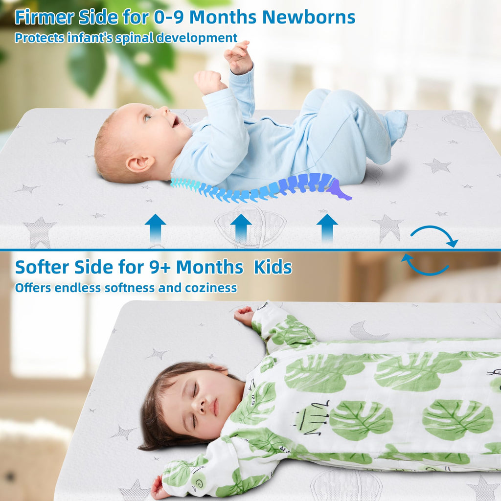Pack and Play Mattress Pad 38"x26"x3" Dual-Sided V684939