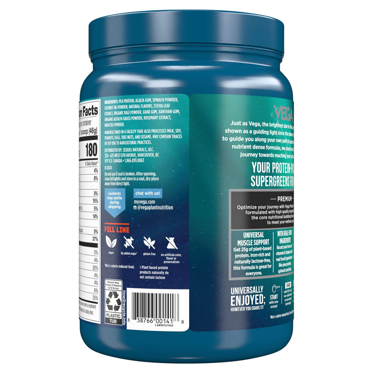 Creamy Vanilla Plant Based Protein Powder M893593