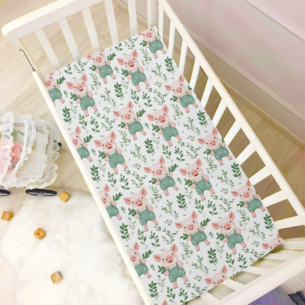 Soft Breathable Microfiber Crib Sheet Y910